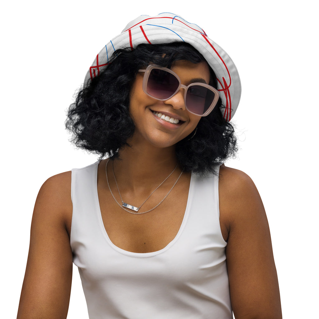 Scribble bucket hat