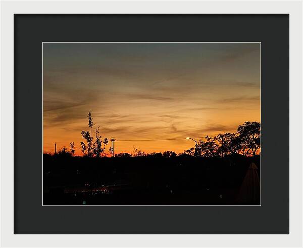 Evening Silhouettes - Framed Print