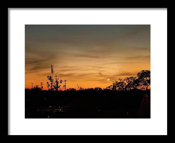 Evening Silhouettes - Framed Print