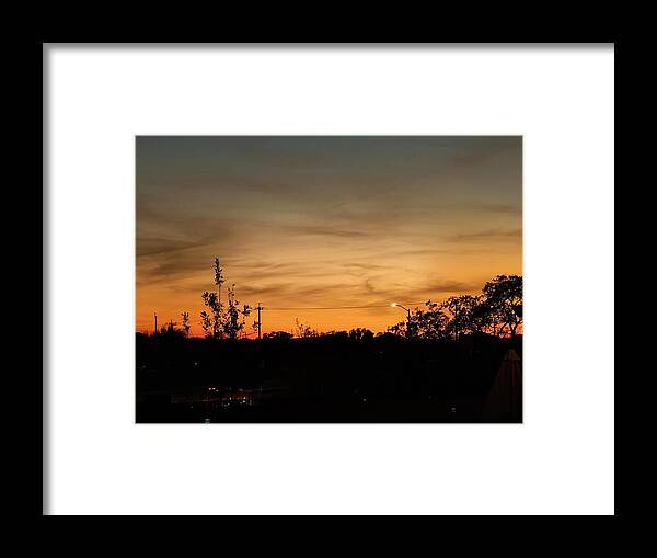 Evening Silhouettes - Framed Print