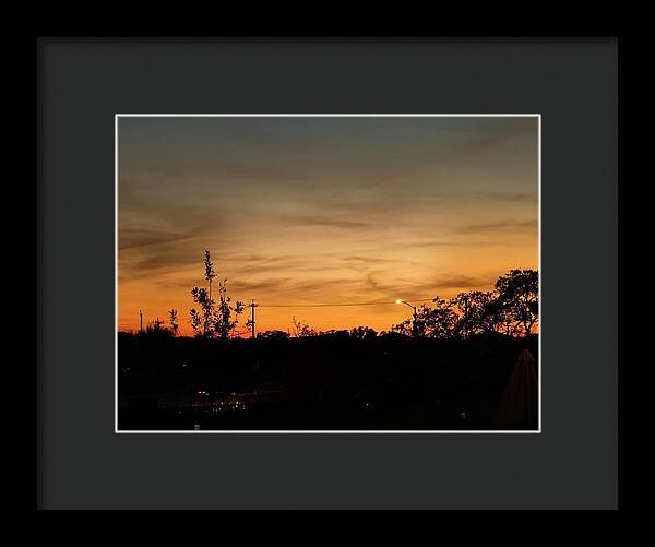 Evening Silhouettes - Framed Print