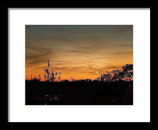 Evening Silhouettes - Framed Print
