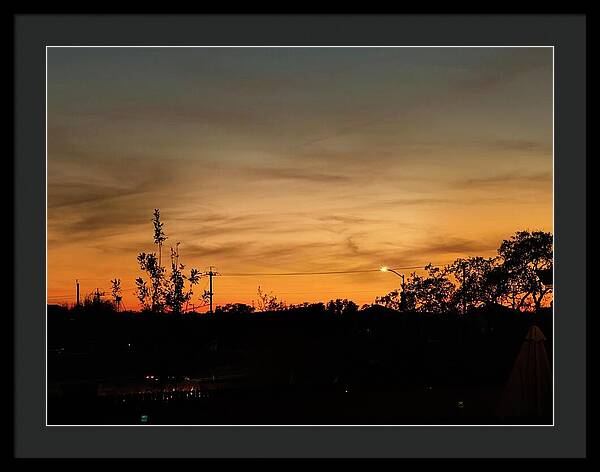 Evening Silhouettes - Framed Print
