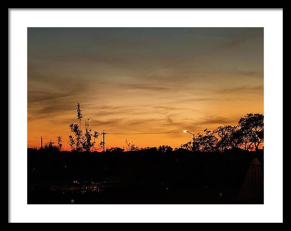 Evening Silhouettes - Framed Print