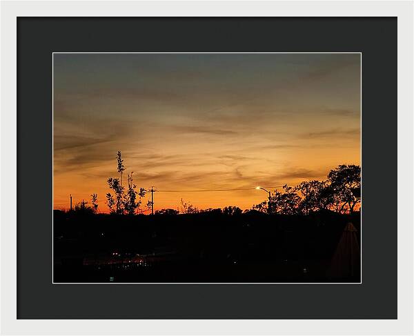 Evening Silhouettes - Framed Print