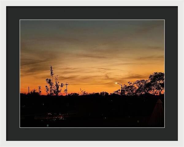 Evening Silhouettes - Framed Print