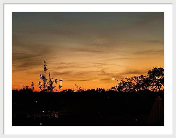 Evening Silhouettes - Framed Print
