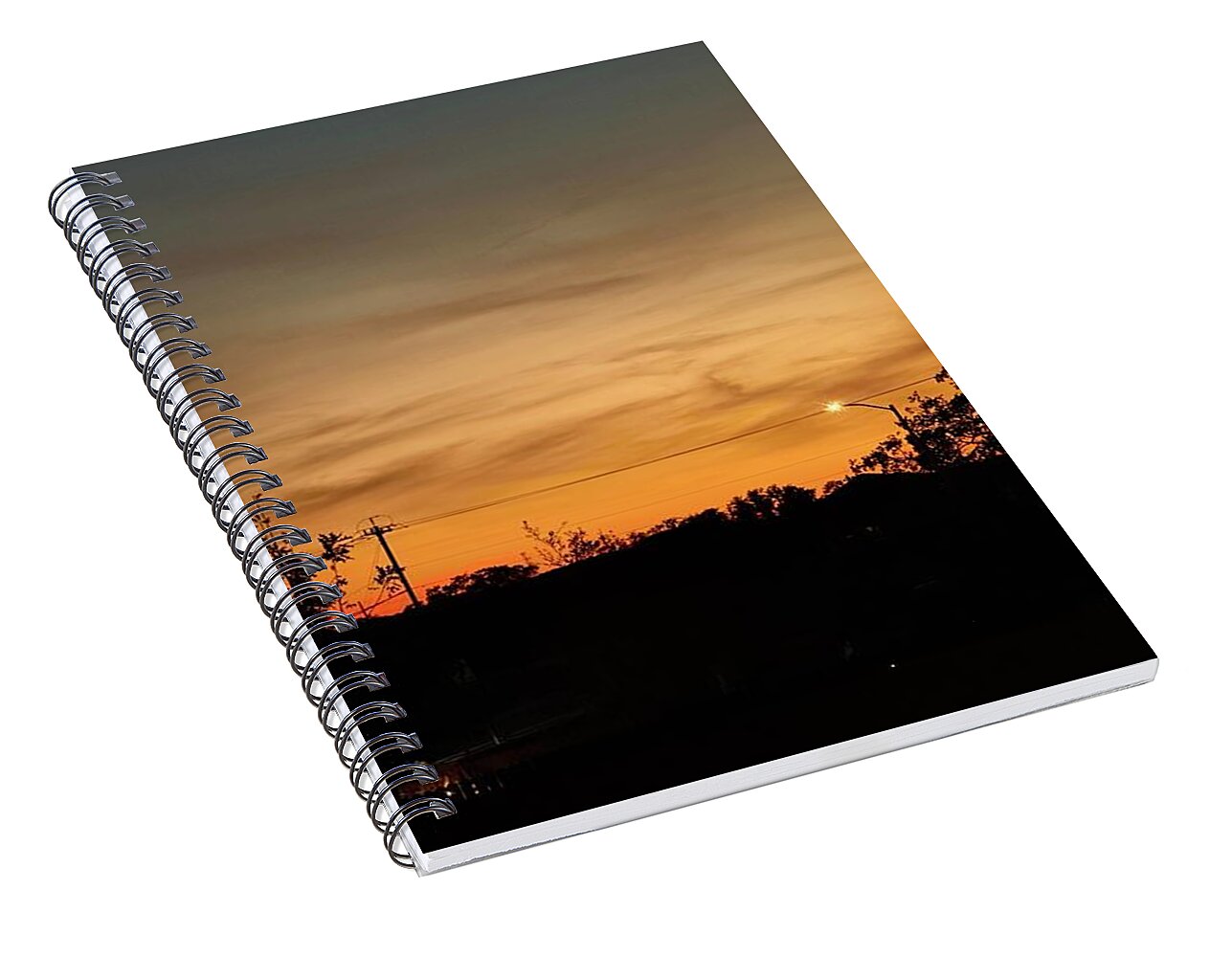 Evening Silhouettes - Spiral Notebook