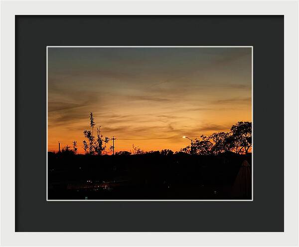 Evening Silhouettes - Framed Print