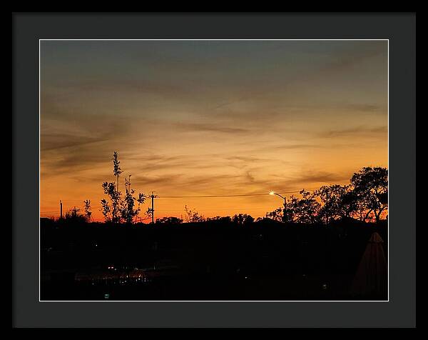 Evening Silhouettes - Framed Print