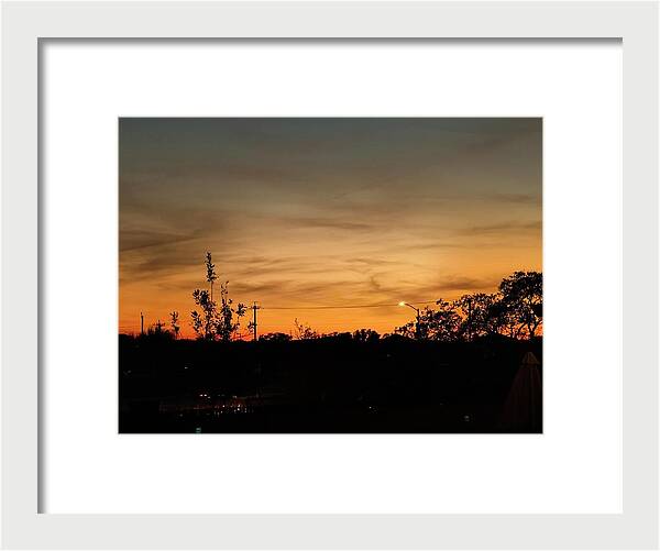 Evening Silhouettes - Framed Print