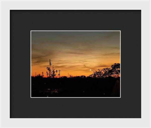 Evening Silhouettes - Framed Print