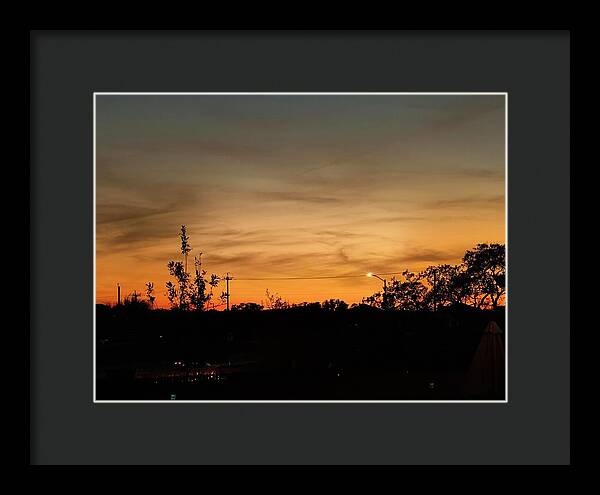 Evening Silhouettes - Framed Print