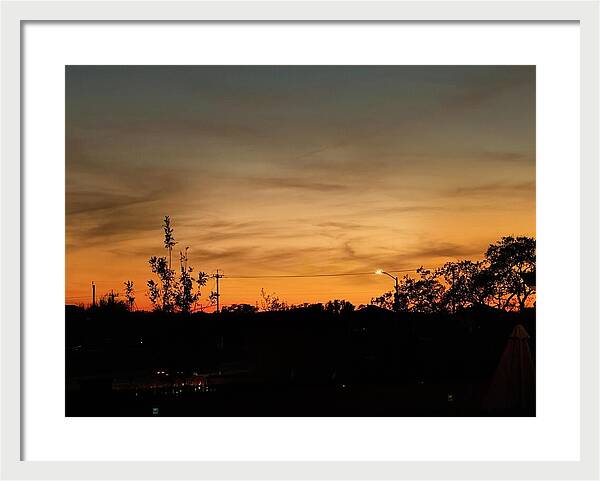Evening Silhouettes - Framed Print