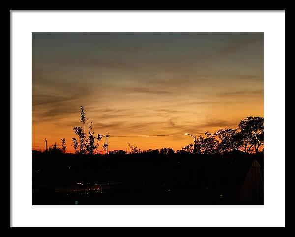 Evening Silhouettes - Framed Print
