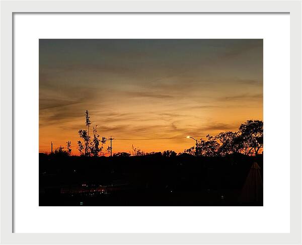 Evening Silhouettes - Framed Print