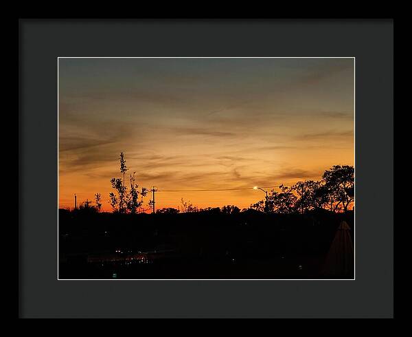 Evening Silhouettes - Framed Print