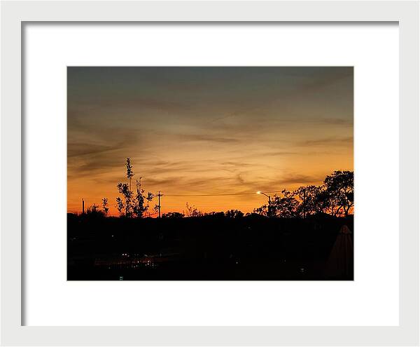Evening Silhouettes - Framed Print