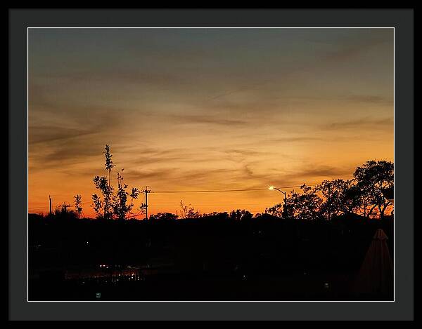 Evening Silhouettes - Framed Print