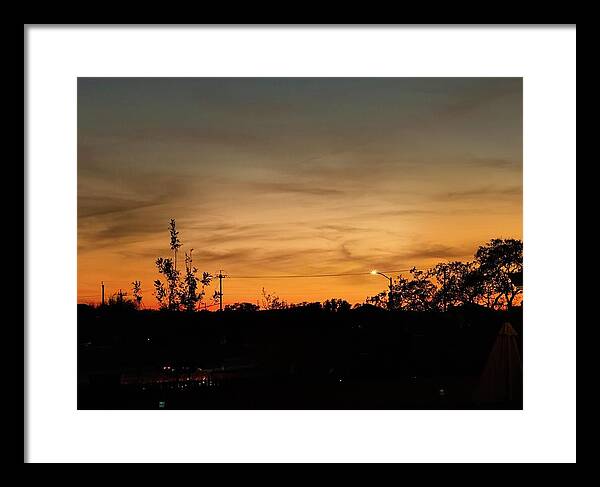 Evening Silhouettes - Framed Print