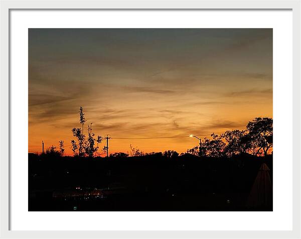 Evening Silhouettes - Framed Print