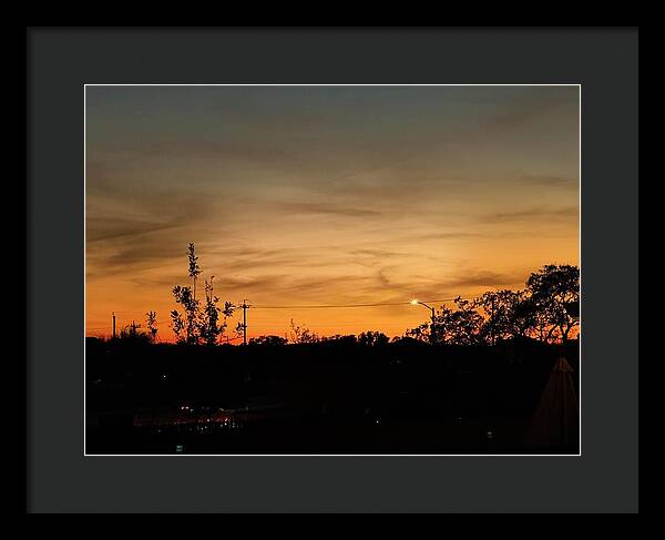 Evening Silhouettes - Framed Print