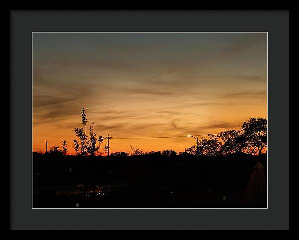 Evening Silhouettes - Framed Print