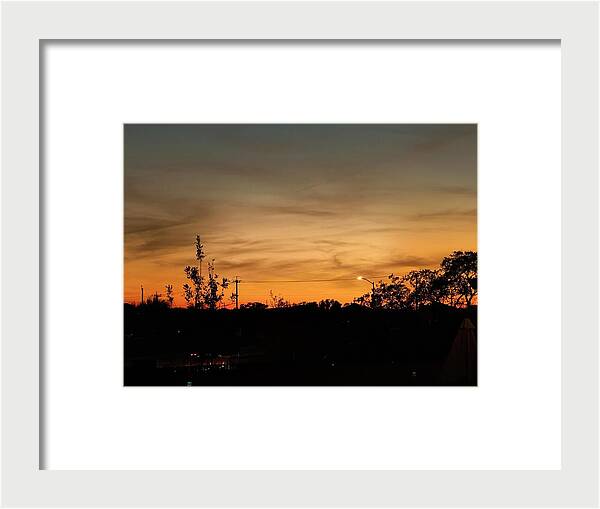 Evening Silhouettes - Framed Print