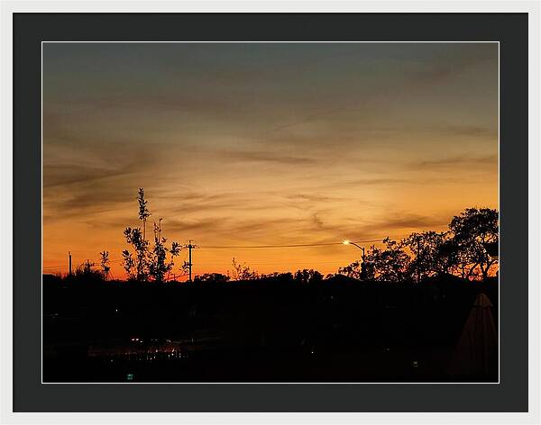 Evening Silhouettes - Framed Print
