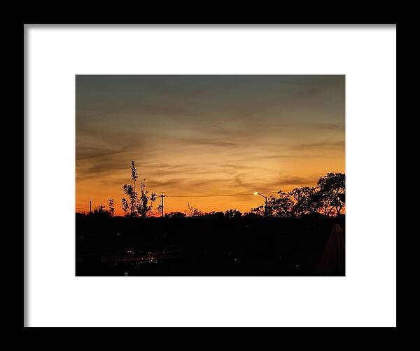 Evening Silhouettes - Framed Print