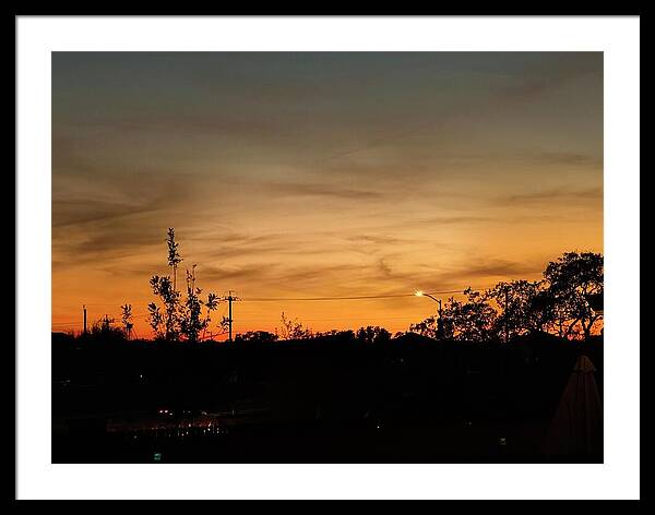 Evening Silhouettes - Framed Print