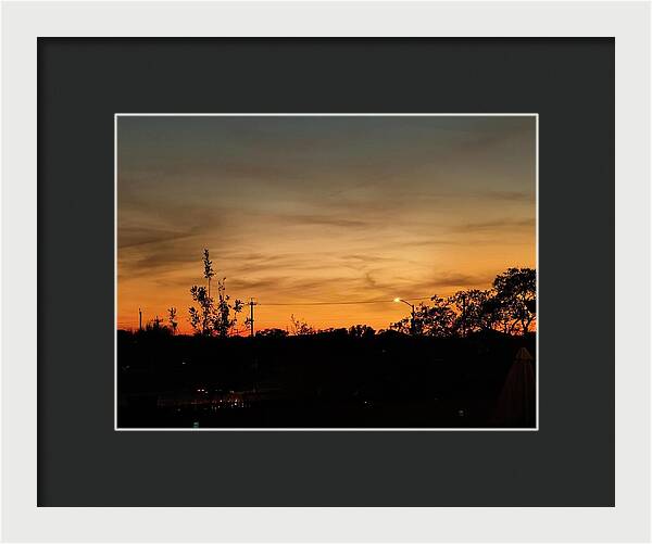 Evening Silhouettes - Framed Print