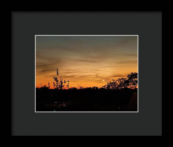 Evening Silhouettes - Framed Print