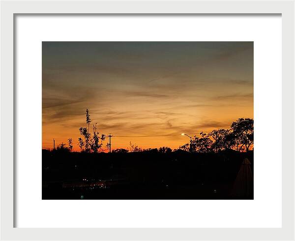Evening Silhouettes - Framed Print