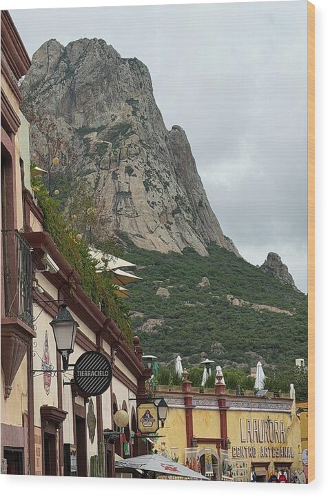 Mountain Over Bernal - Wood Print
