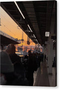 Train Station at Sunset - Canvas Print