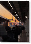 Train Station at Sunset - Greeting Card