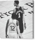 Wemby on the Court - Canvas Print