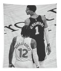 Wemby on the Court - Tapestry
