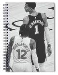 Wemby on the Court - Spiral Notebook